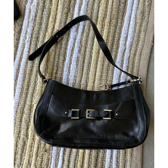 Vintage Y2K Etienne Aigner Black Patent Shoulder Bag - Picture 1 of 4